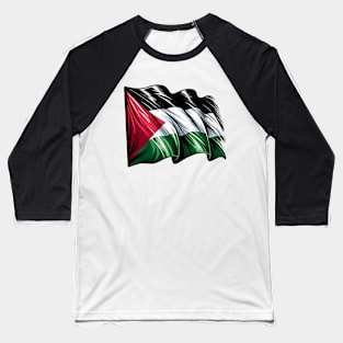 Dynamic Palestinian Flag Baseball T-Shirt